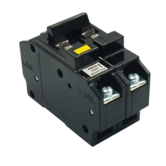 Koten RCBO 20A 2 Pole breaker black dual pole residual current circuit breaker with test button