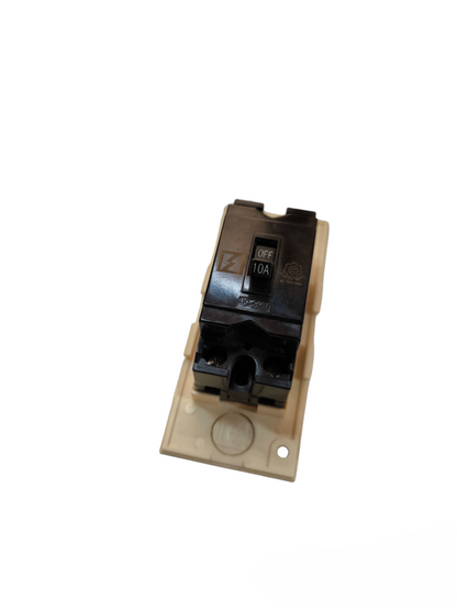 Koten miniature circuit breaker 10A electrical component in black on beige mounting base