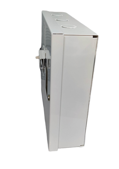 Koten MTS 2 pole circuit breaker housing in sleek white design for electrical installations.