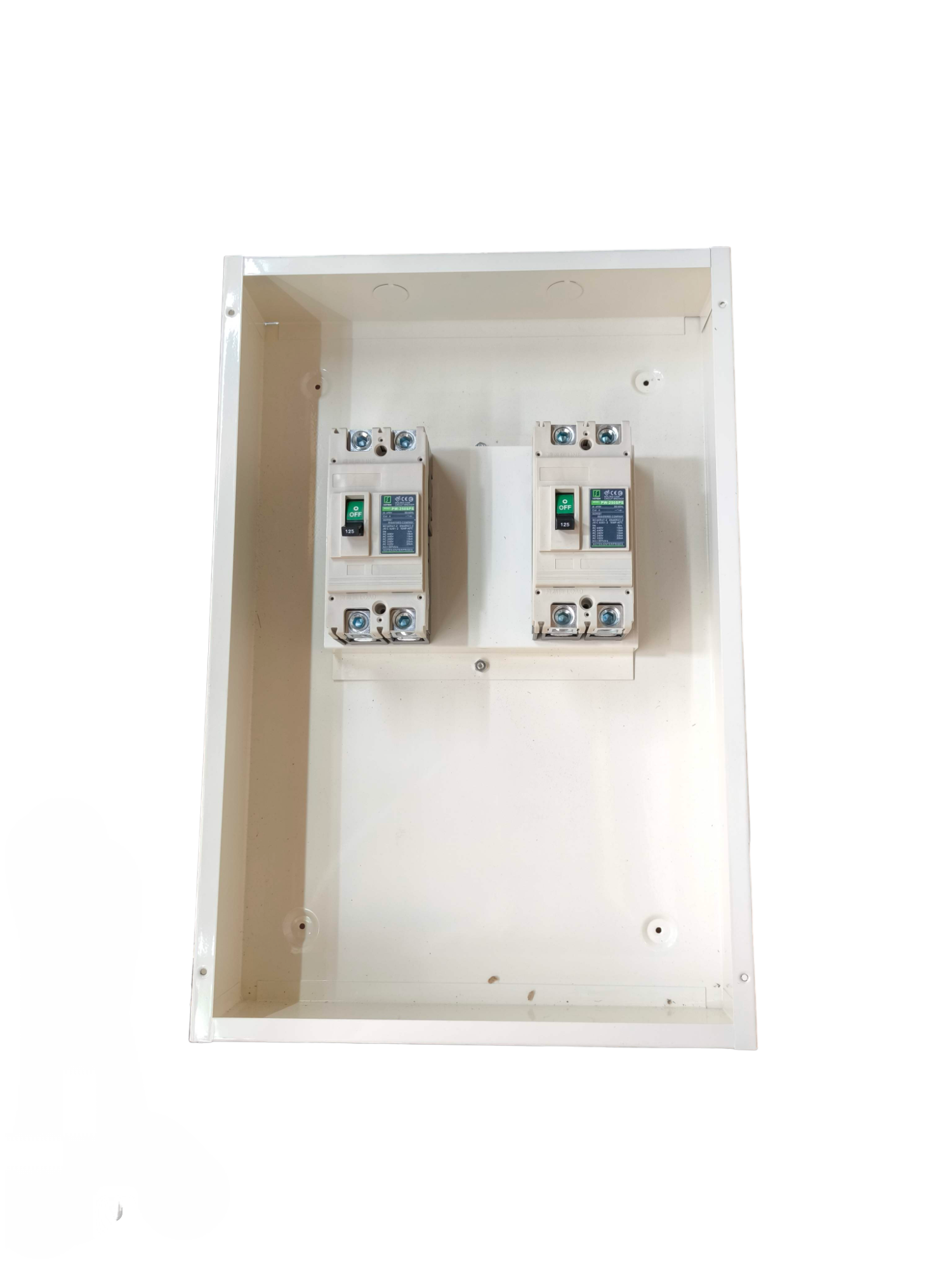 Koten MTS 250A circuit breaker installed in a white electrical panel for efficient power management