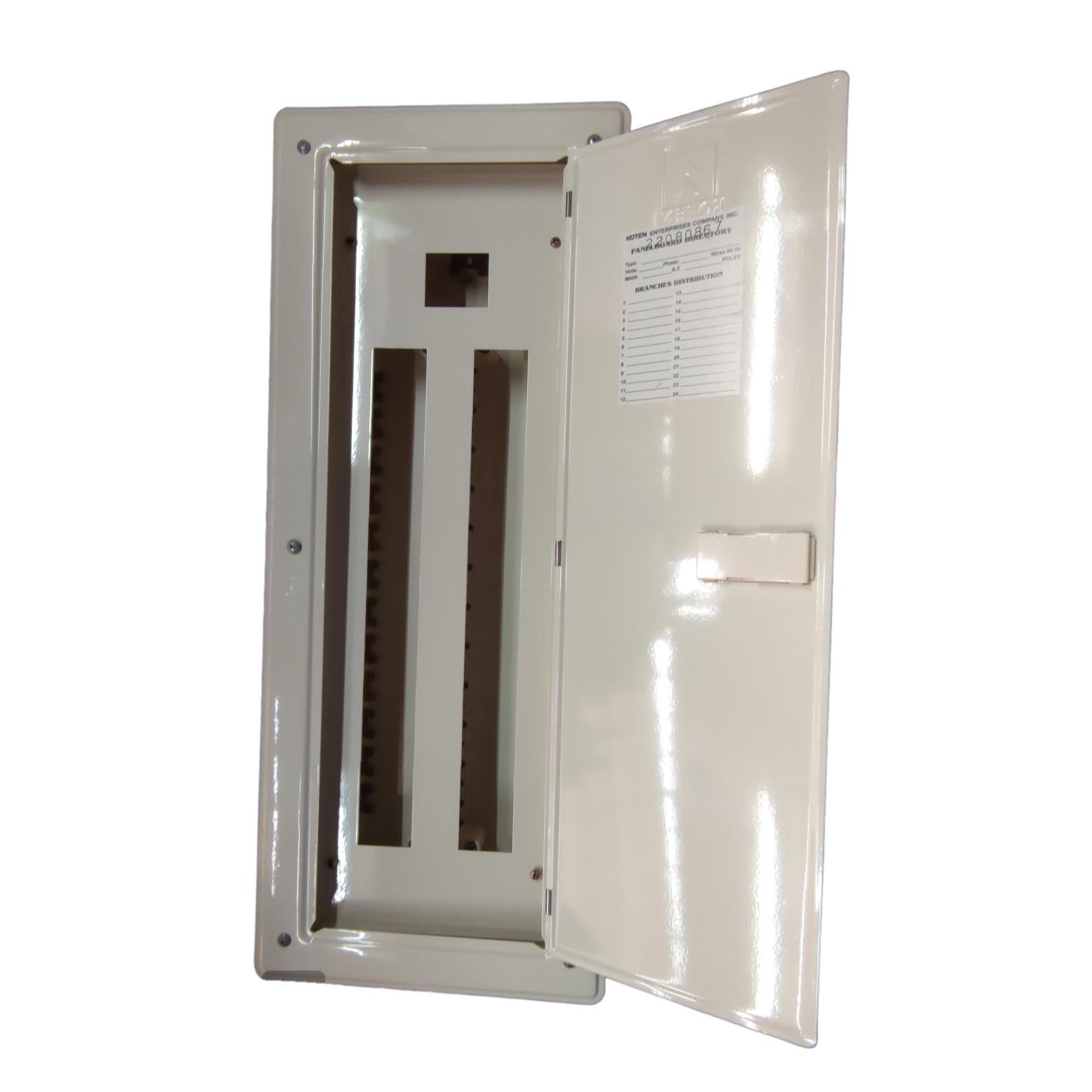 Koten panel board 24 branches with a durable metal enclosure and a hinged door for easy access