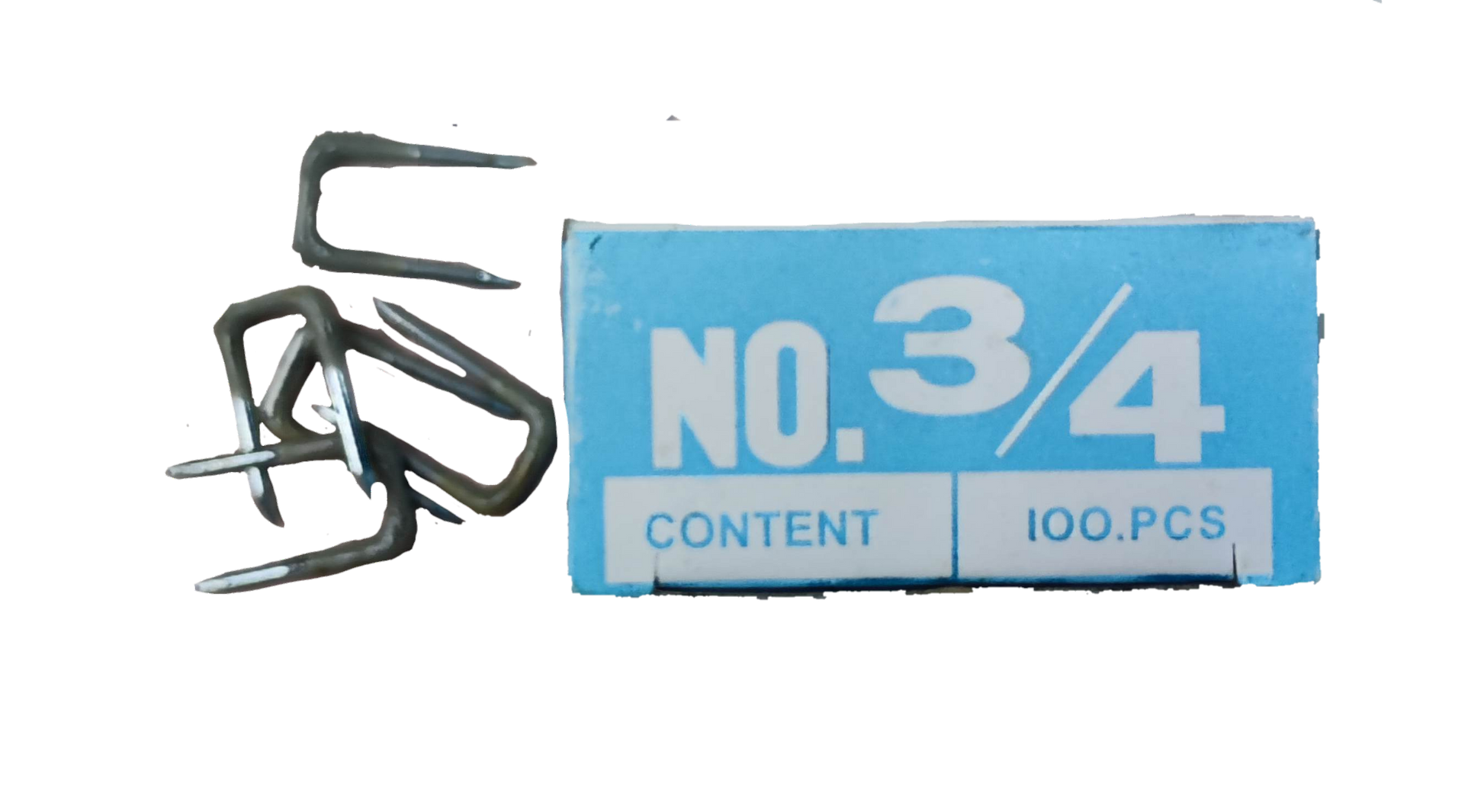 KS insulated staple approximated cable management staples in size 3/4 with 100 pieces in box