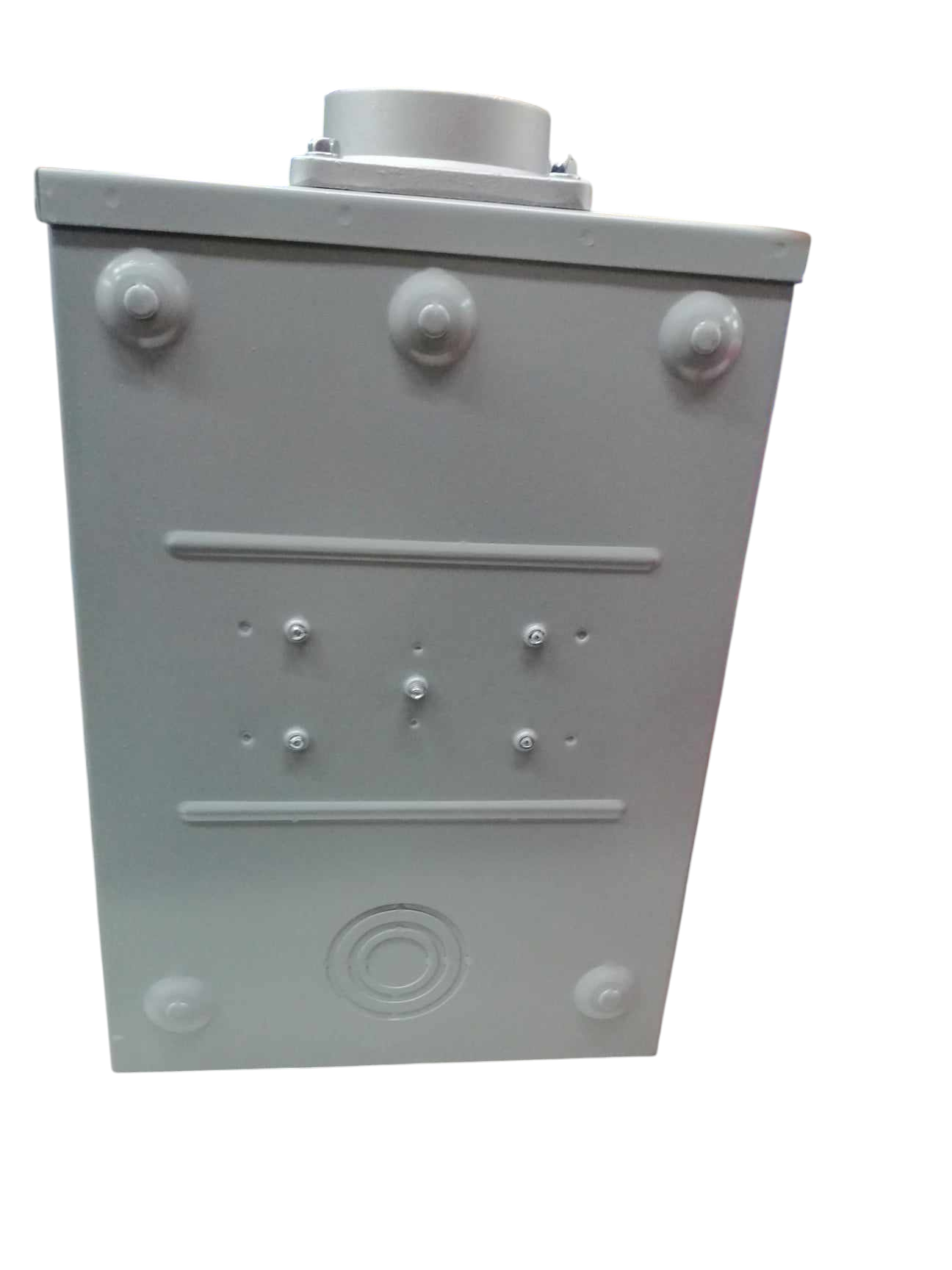 Cirtech KWH Meter Base 5 Jaws Square Type in gray electrical enclosure for circuitry parts