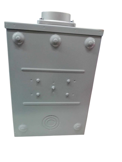 Cirtech KWH Meter Base 5 Jaws Square Type in gray electrical enclosure for circuitry parts