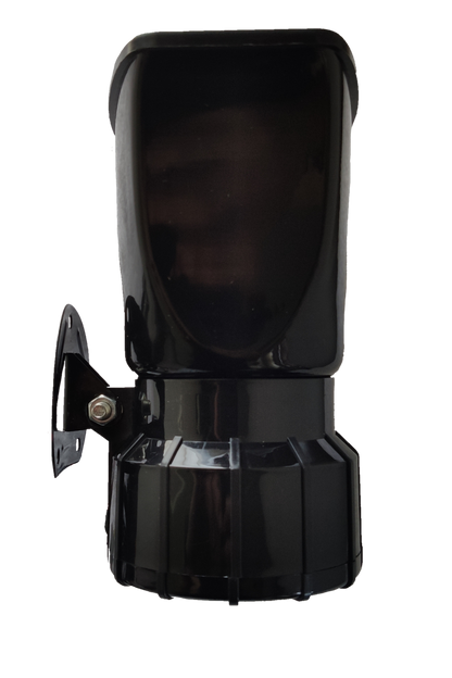 Black Electronic Horn 12V from Electx Electrical Supply for vehicle and industrial use