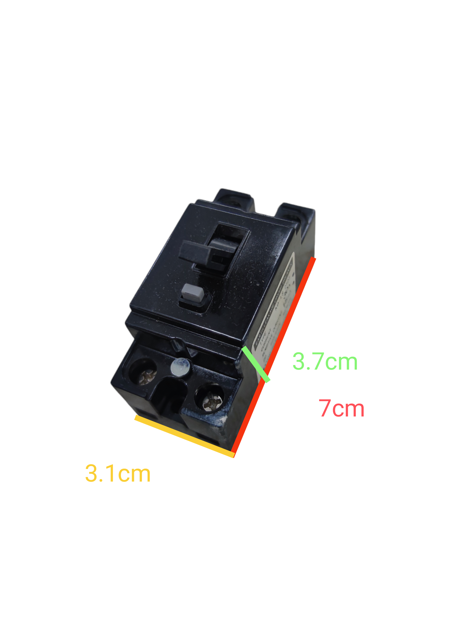 Panasonic 15mA 220V Earth leakage Circuit Breaker black electrical safety device with switch