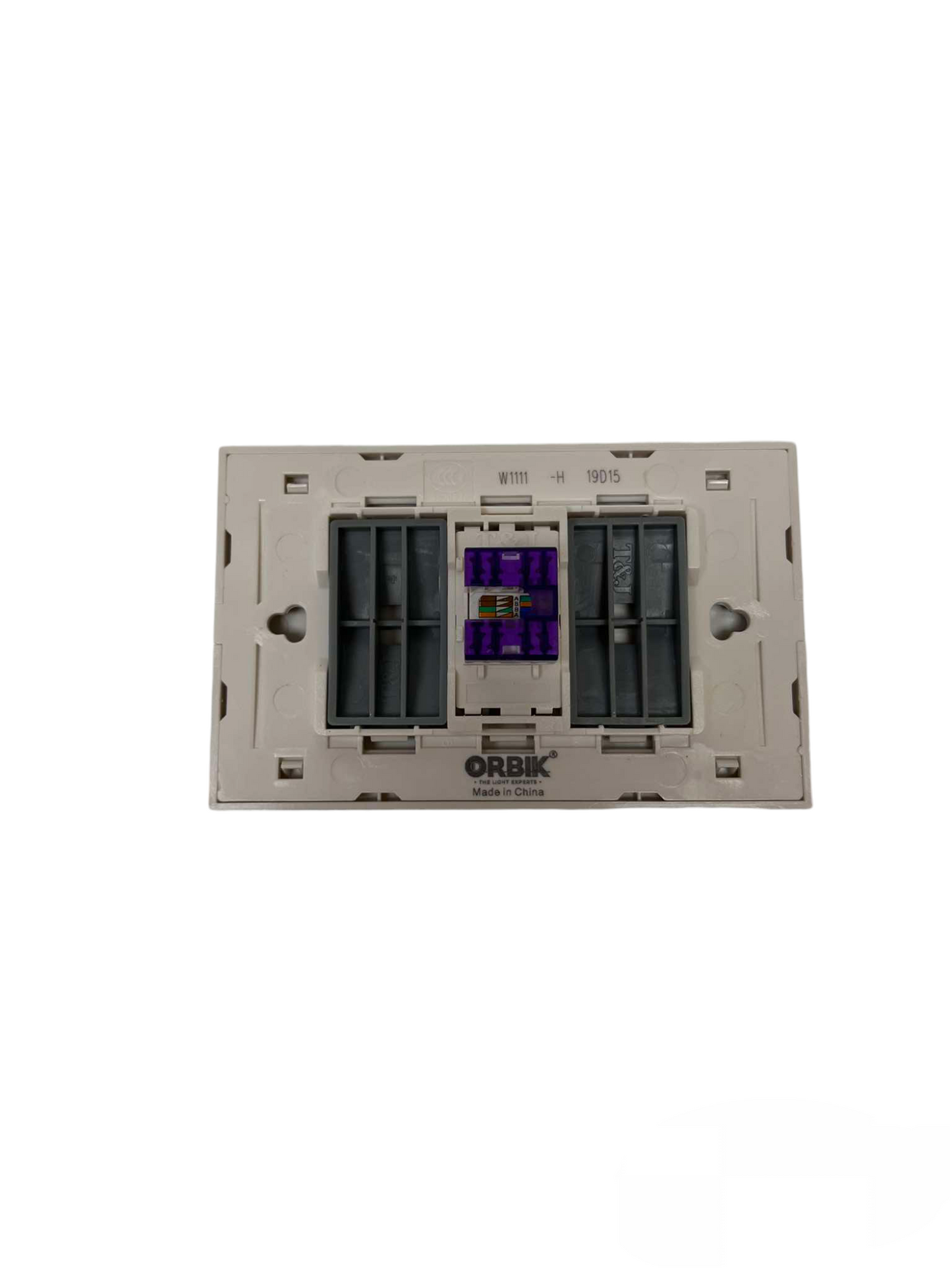 T&J LAN Outlet with Plate Cat6 Outlet for reliable high-speed network connections