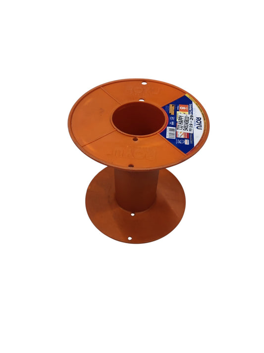 Large Spool for Wire or Other Thread in orange plastic by Local for tool storage and shelving