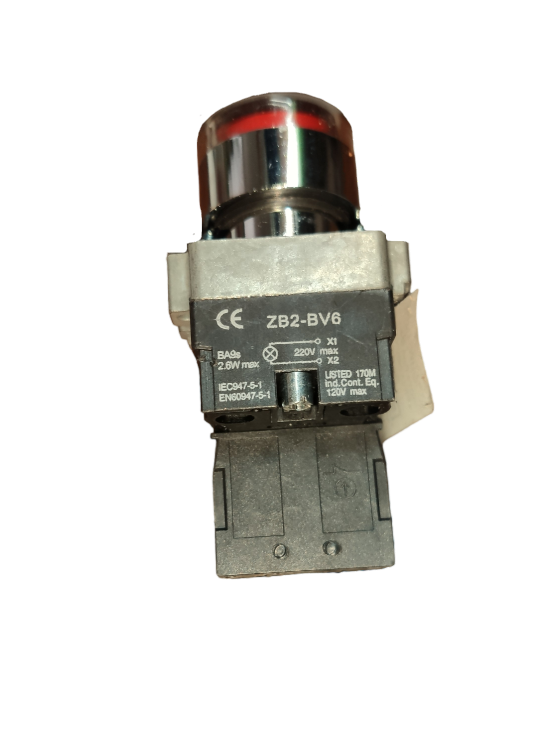 Grippes LED Indicator Lamp 22mm 220V 5A with red light for power points and switches