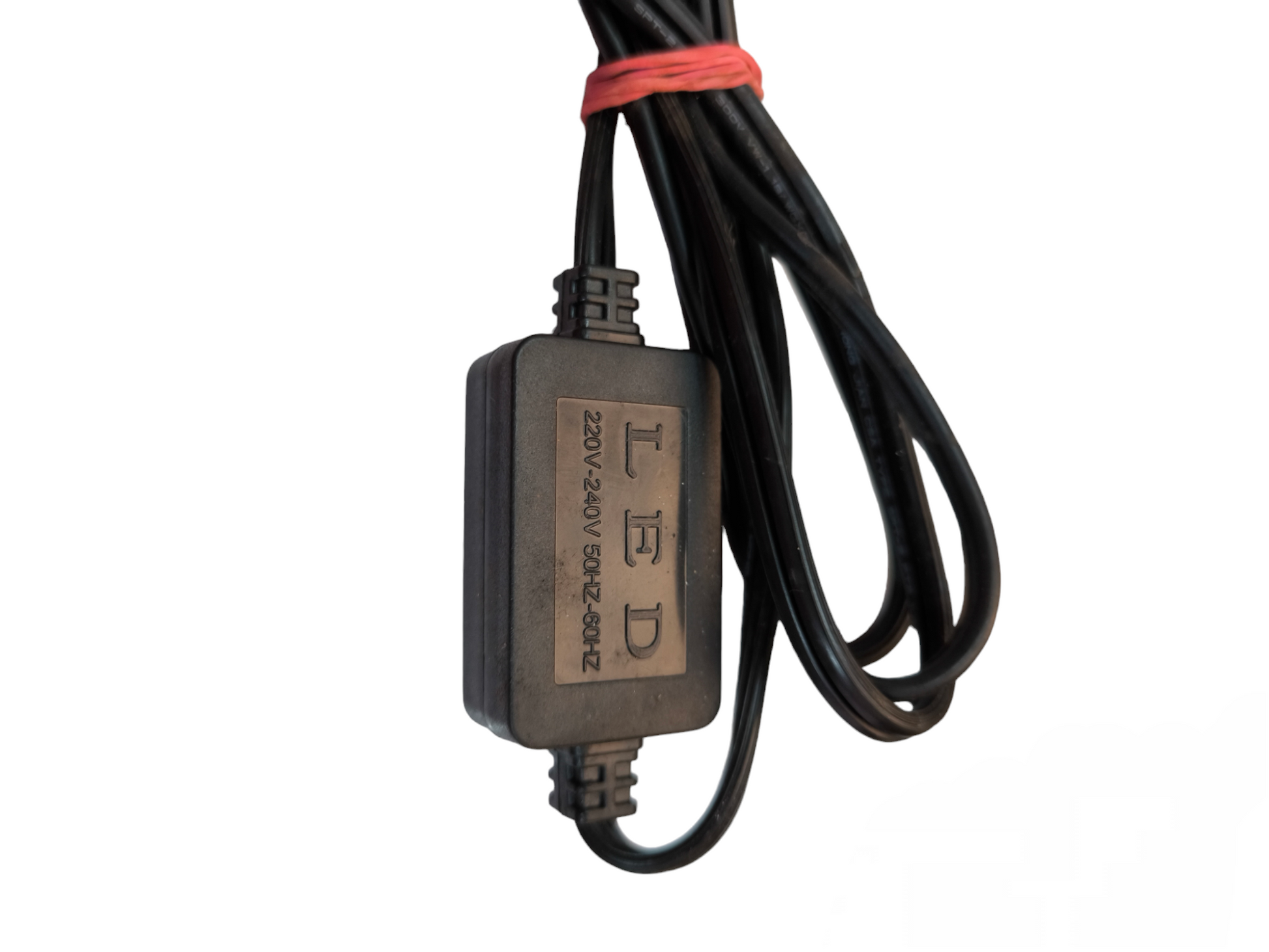 Black electrical wire with inline LED adapter and 1.25mm 1.5 Meters Length Flat Pin connector