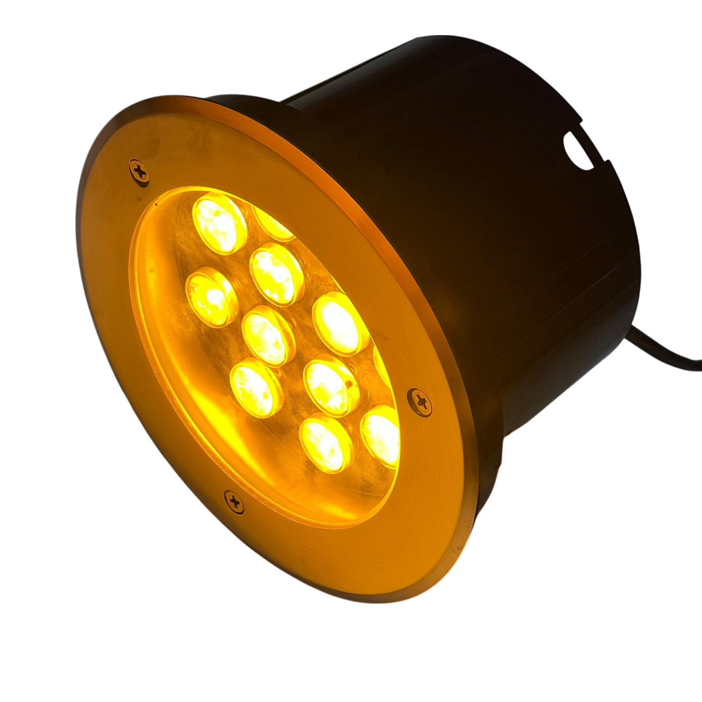 Yellow glowing 12W LED Pool Lights 12VDC underwater pool accessory from China