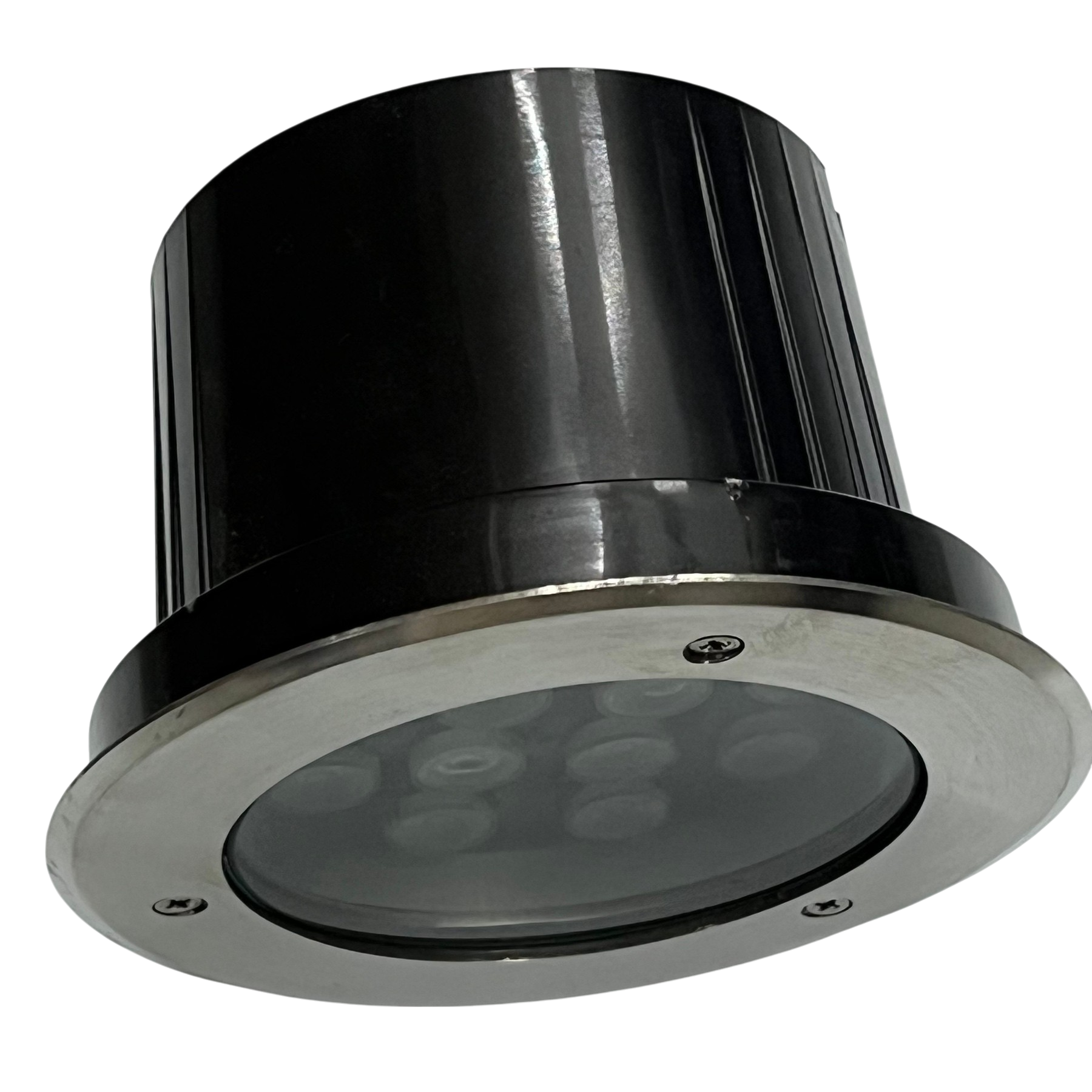 12W LED Pool Lights 12VDC with stainless steel trim for underwater pool lighting