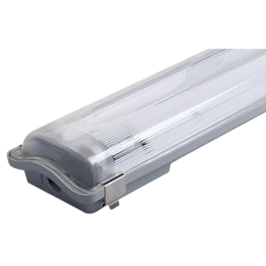 FSL LED Weather-Proof Lamp T8 2X9W 180-265V with durable clear cover and secure mounting clips