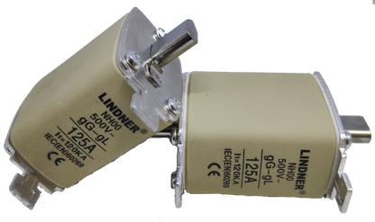 Linder 125A gG-gL NH-Type Fuse Link rated 500V for electrical circuitry and parts