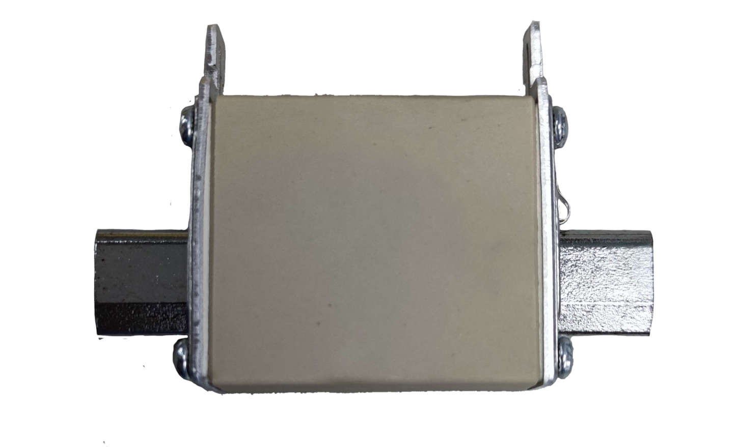 Linder 63A gG-gL ceramic fuse 500V rectangular cartridge with ceramic body and bolted metal terminal tabs