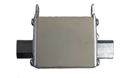 Linder 63A gG-gL ceramic fuse 500V rectangular cartridge with ceramic body and bolted metal terminal tabs