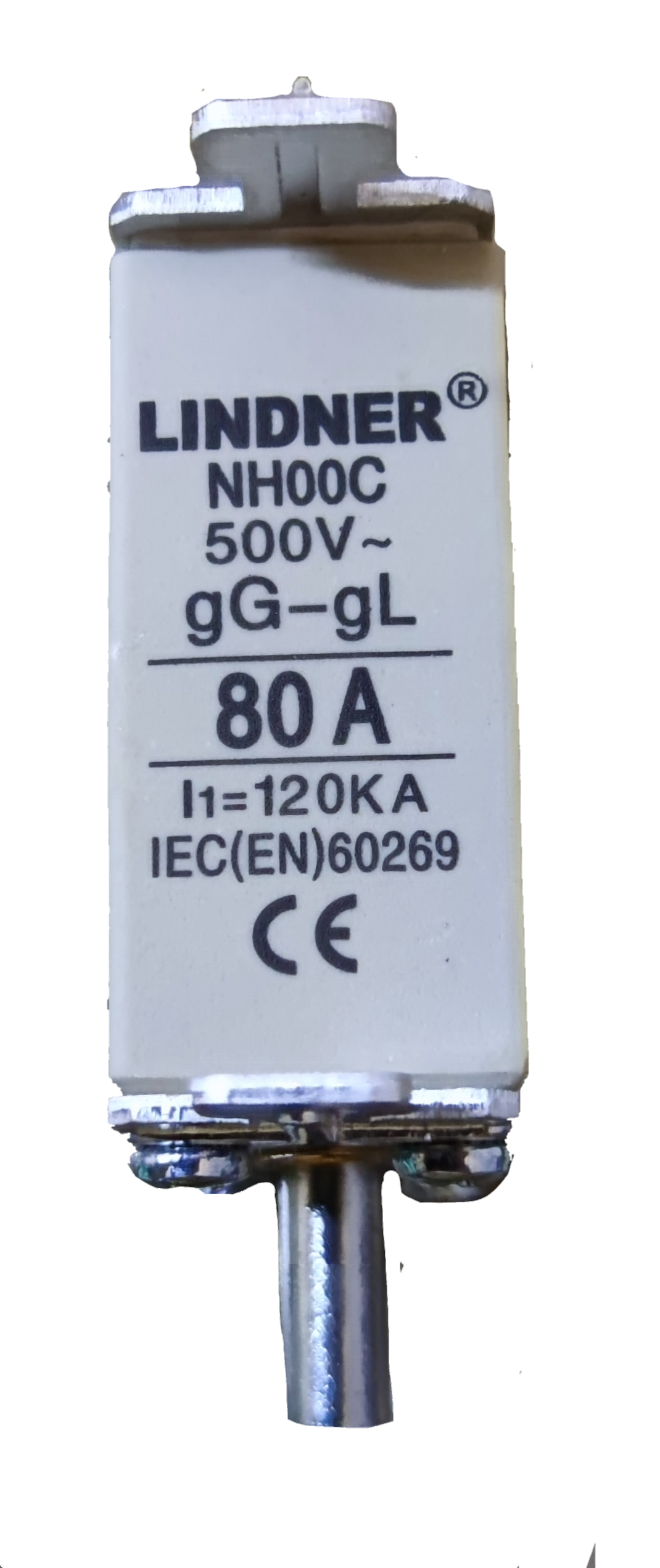 Lindner NH fuse link 80A NH00C 500V gG gL cartridge fuse for industrial electrical panels