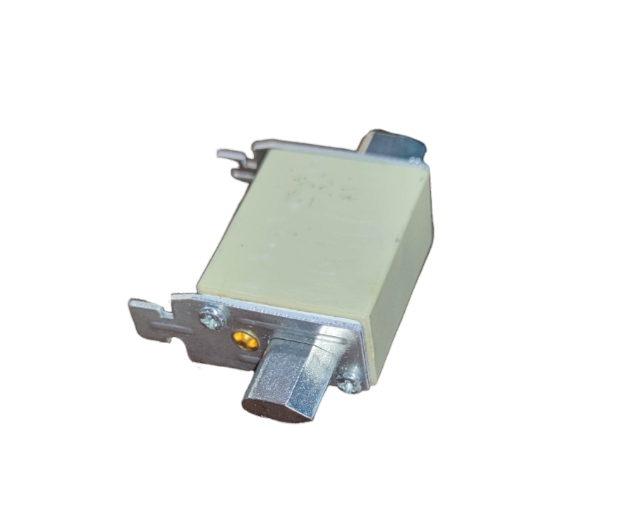 Lindner NH-Type Fuse Link 25A with metal terminals and rectangular ceramic body for electrical circuits
