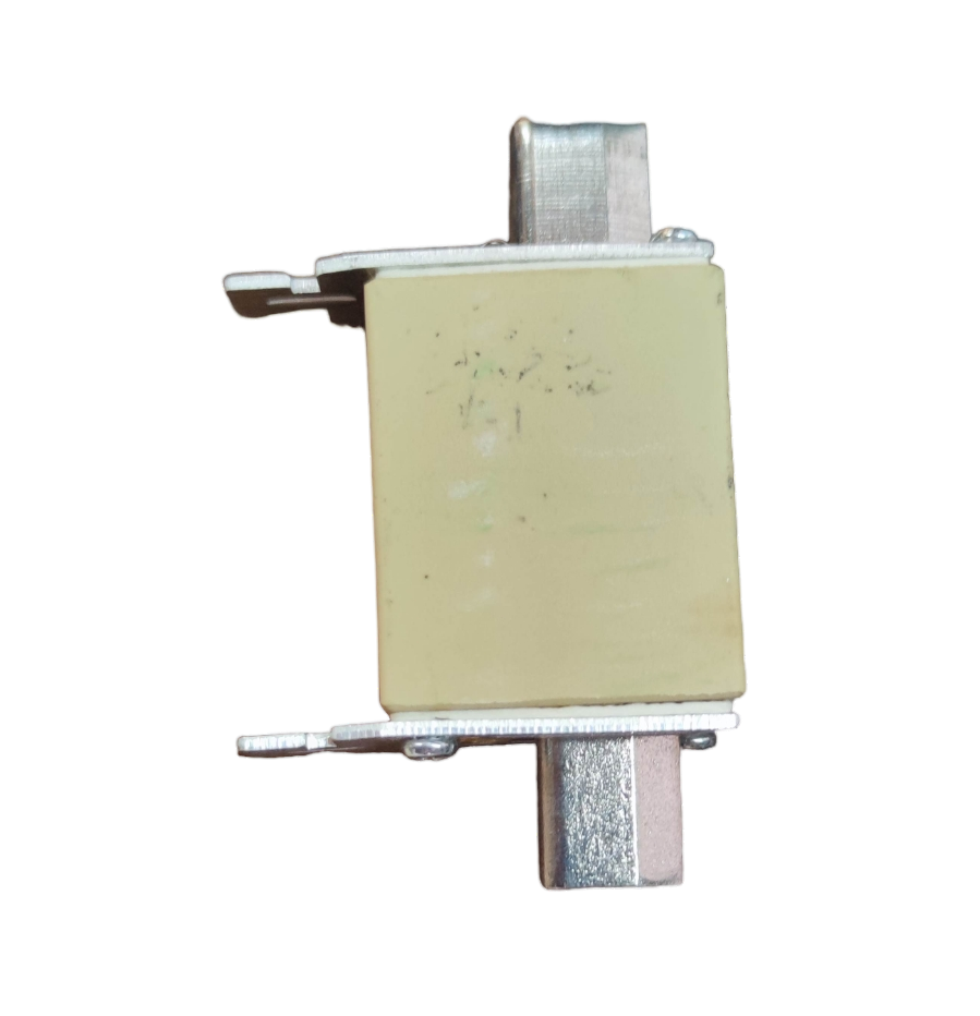 Linder NH-Type Fuse Link 35A gG-gL electrical component with metal connectors on black background