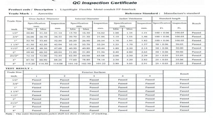 Arrowtite Liquidtight Flexible Conduit 2-1/2 inch 65mm, Liquid tight Flexible Hose 65mm 2-1/2 inch
