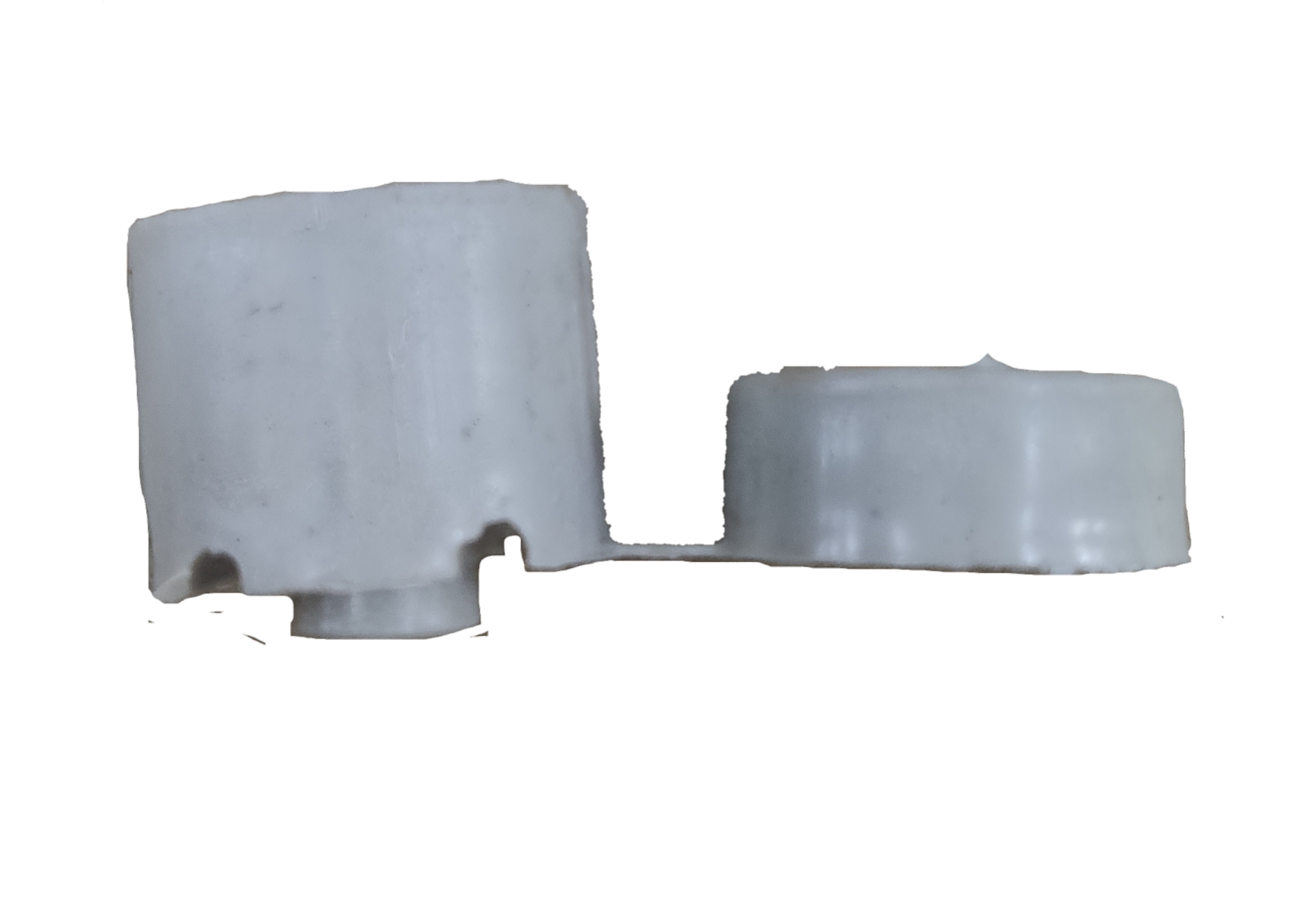 Local Split Knob Plastic electrical component in white for circuit control parts