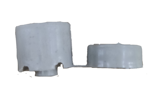 Local Split Knob Plastic electrical component in white for circuit control parts