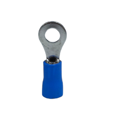 Blue local terminal lugs for panel boards with a sturdy metal ring for secure connections