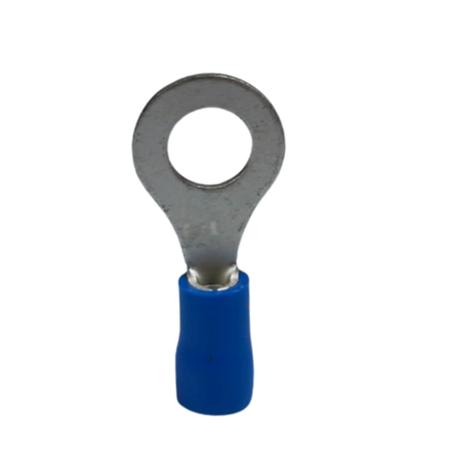 Local terminal lugs for panel boards featuring a durable metal connector and insulated blue sleeve