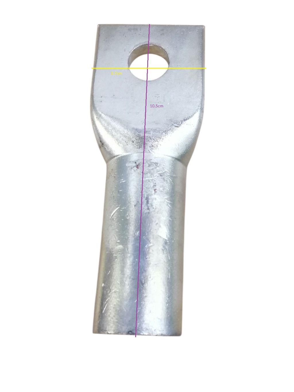 Utilux long barrel compression lugs for electrical trade tools and testers with durable metal construction