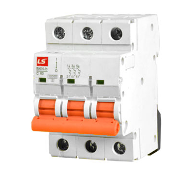 LS 25A 3 pole circuit breaker 10Kaic 230V with three switches and protection features for electrical systems