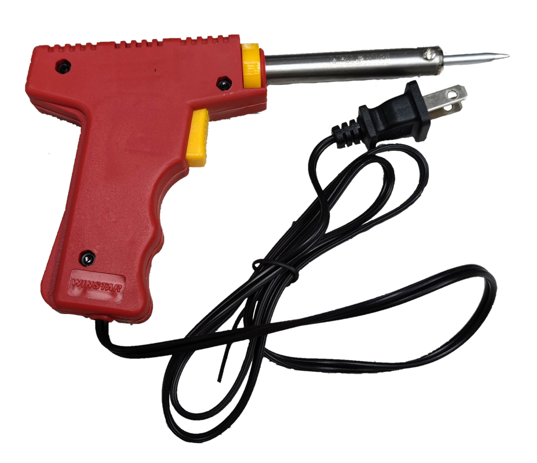 Winstar Soldering Gun 30W-70W 220V Dual Wattage with red handle and metal tip for precision soldering