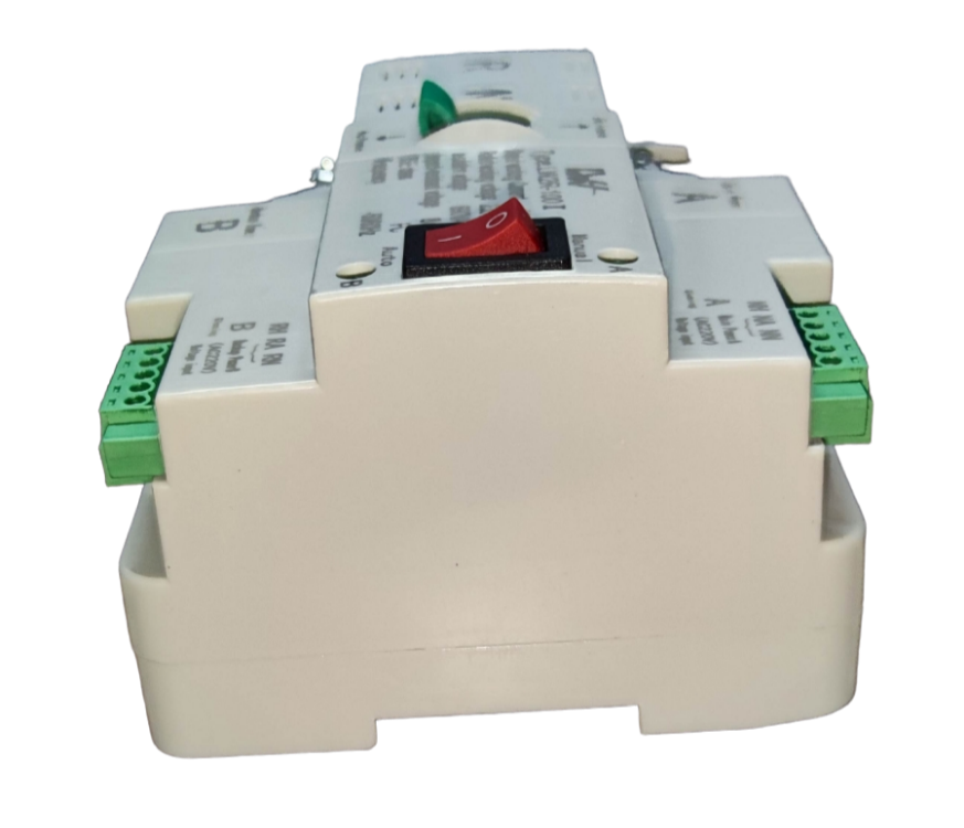 Grippes automatic transfer switch 20A for electrical circuitry with control switch and terminal connectors