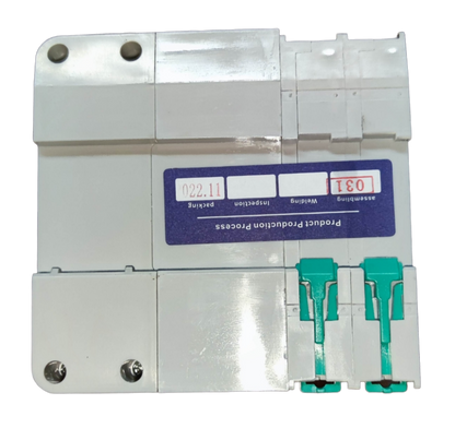 Grippes automatic transfer switch 20A white electrical circuitry part with green connectors