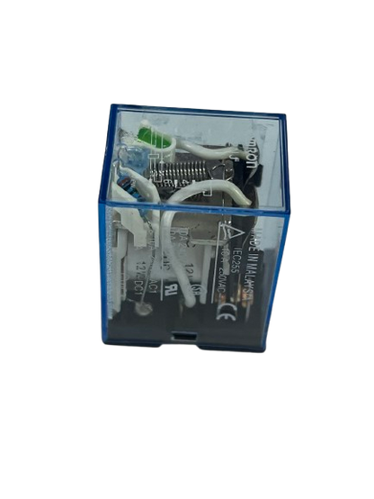 Omron LY2NJ 12V DC 8 Pins Relay Switch with transparent casing and visible internal components