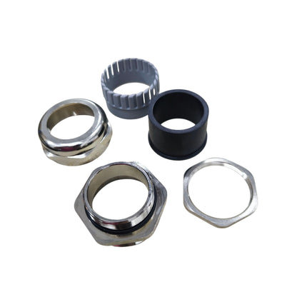 M40 nickel plated brass cable gland 22-32mm with various fittings for secure cable connections