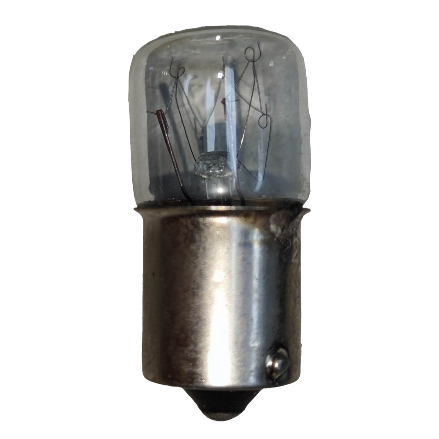 10W B15 machine bulb featuring a clear glass capsule for bright illumination