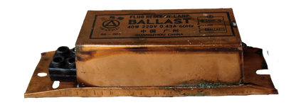 Triangle 40W Magnetic Ballast 60HZ 220V for fluorescent lighting applications with durable metal casing