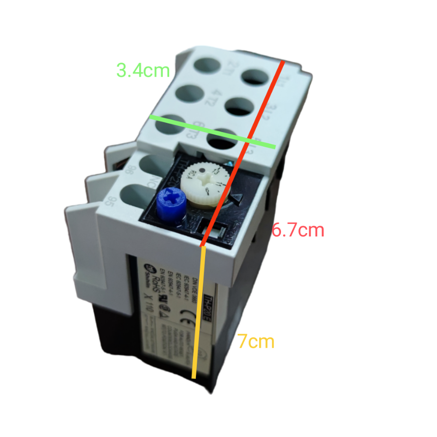 Shihlin Magnetic Contactor 11A TH-P20E electrical component with adjustment dials and terminal holes