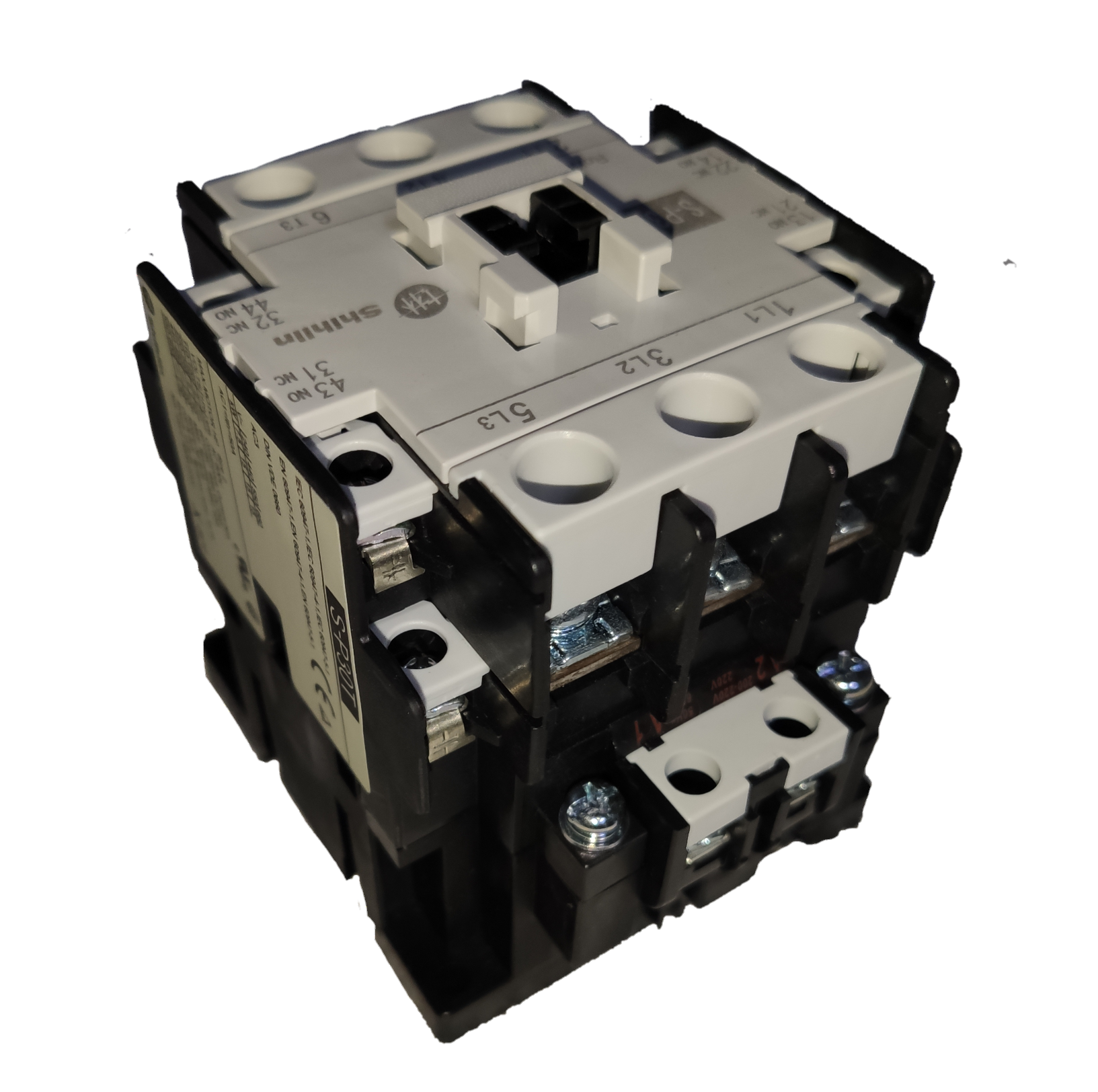 Electx Electrical Supply Magnetic Contactor 30A 220V with durable white and black casing for electrical circuits