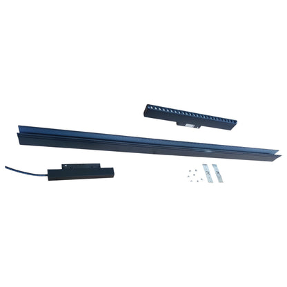 Magnetic Track Light 1 Meter 50mm with 1pc 24W LED Rotary Grille 220V Warm White 3000K (ILLUMIQ TERRA)