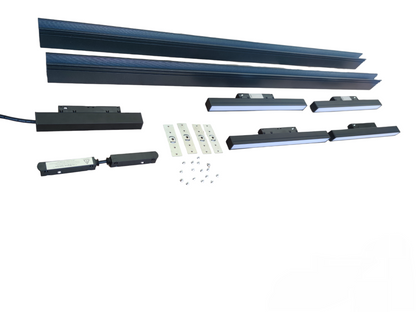 ILLUMIQ TERRA magnetic track light 2 meters ceiling light kit with black tracks and LED light fixtures