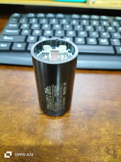Mallory 200-240UF 110-125V AC start capacitor designed for electrical applications