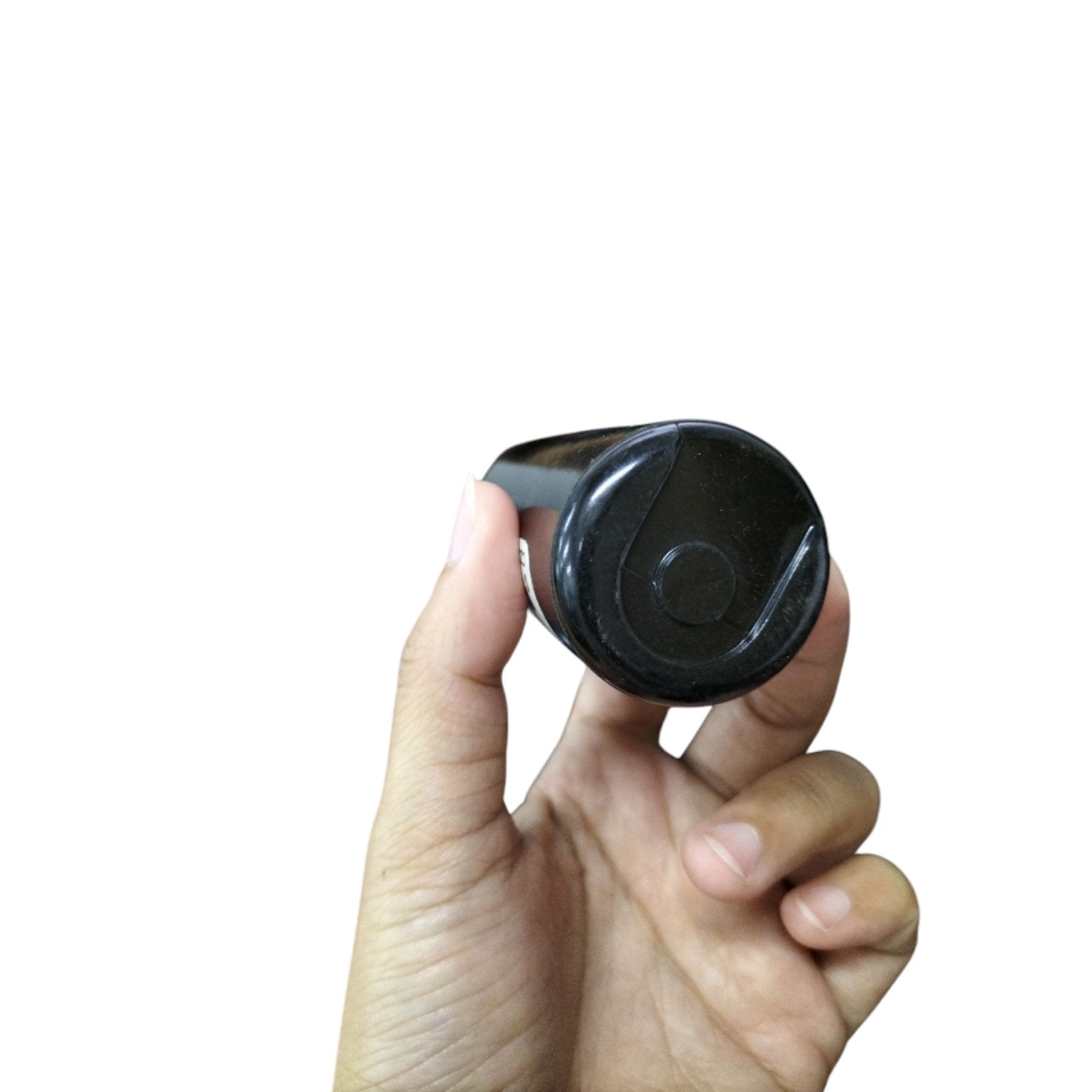 Mallory 216-259MFD 330V AC Capacitor held in a hand for showcasing its size and design