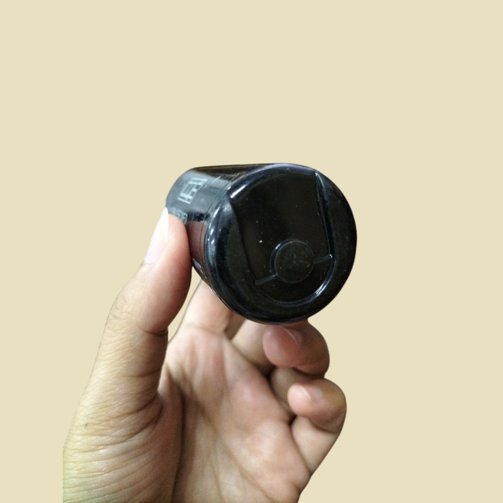 Mallory Capacitor 189-227MFD 220-250V held in a hand showcasing its compact design