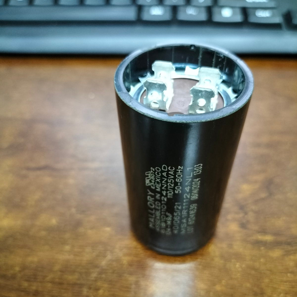 Mallory Motor Capacitor for electrical circuit applications featuring durable construction
