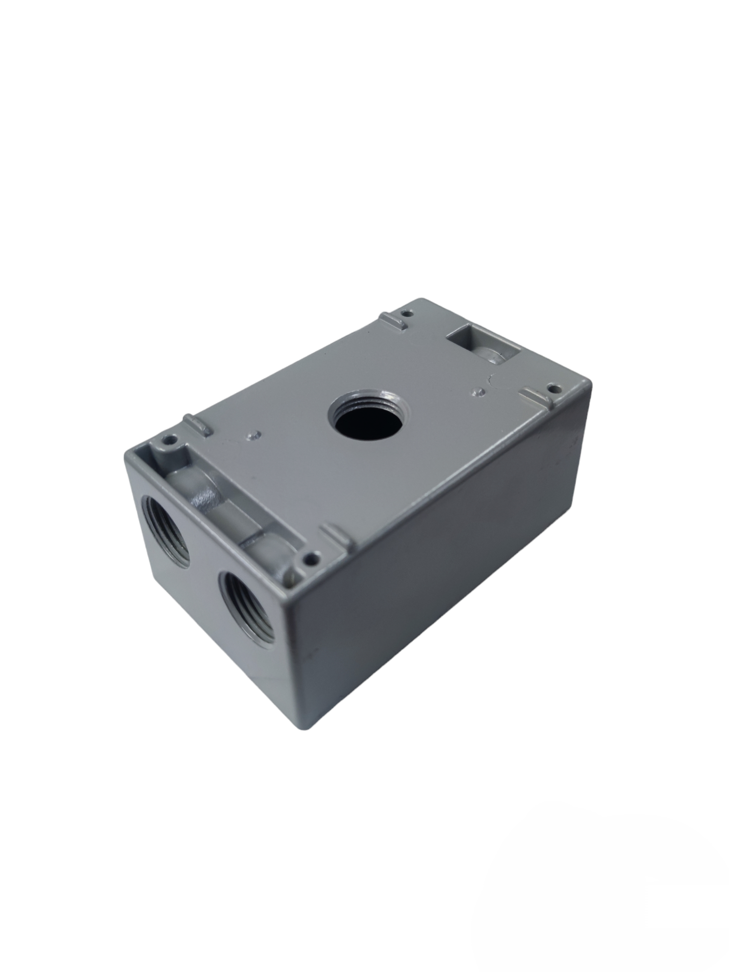 Surer Marine 2x4 Utility Box 2 Hub x 1 Hub x 1 Bottom gray electrical circuitry part