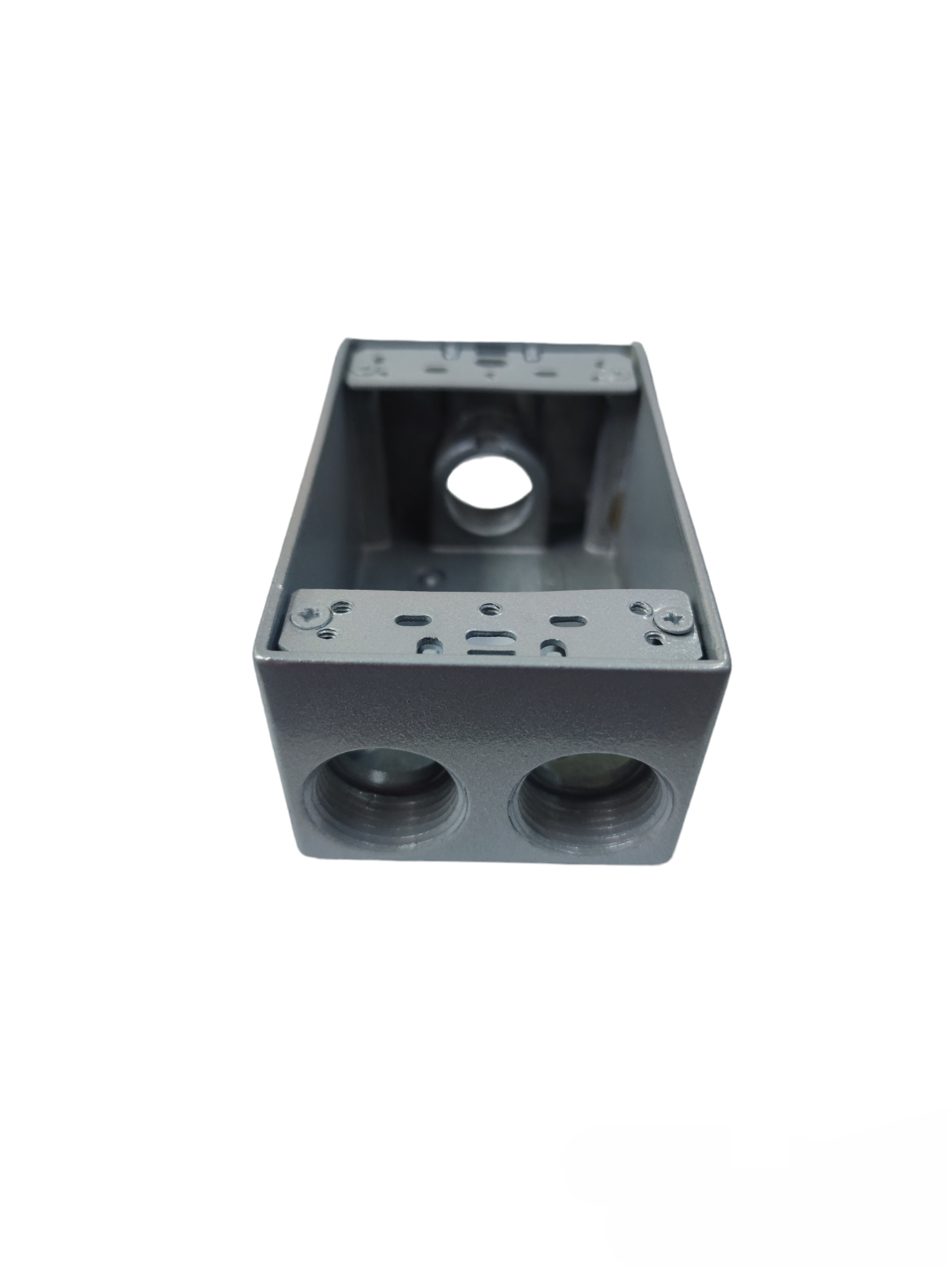 Surer Marine 2x4 Utility Box 2 Hub x 1 Hub x 1 Bottom electrical circuitry part in gray