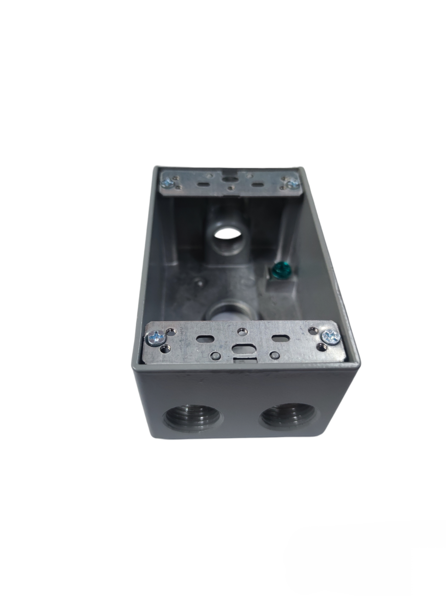 Surer Marine 2x4 Utility Box 2 Hub x 1 Hub x 1 Bottom electrical circuitry part metal box