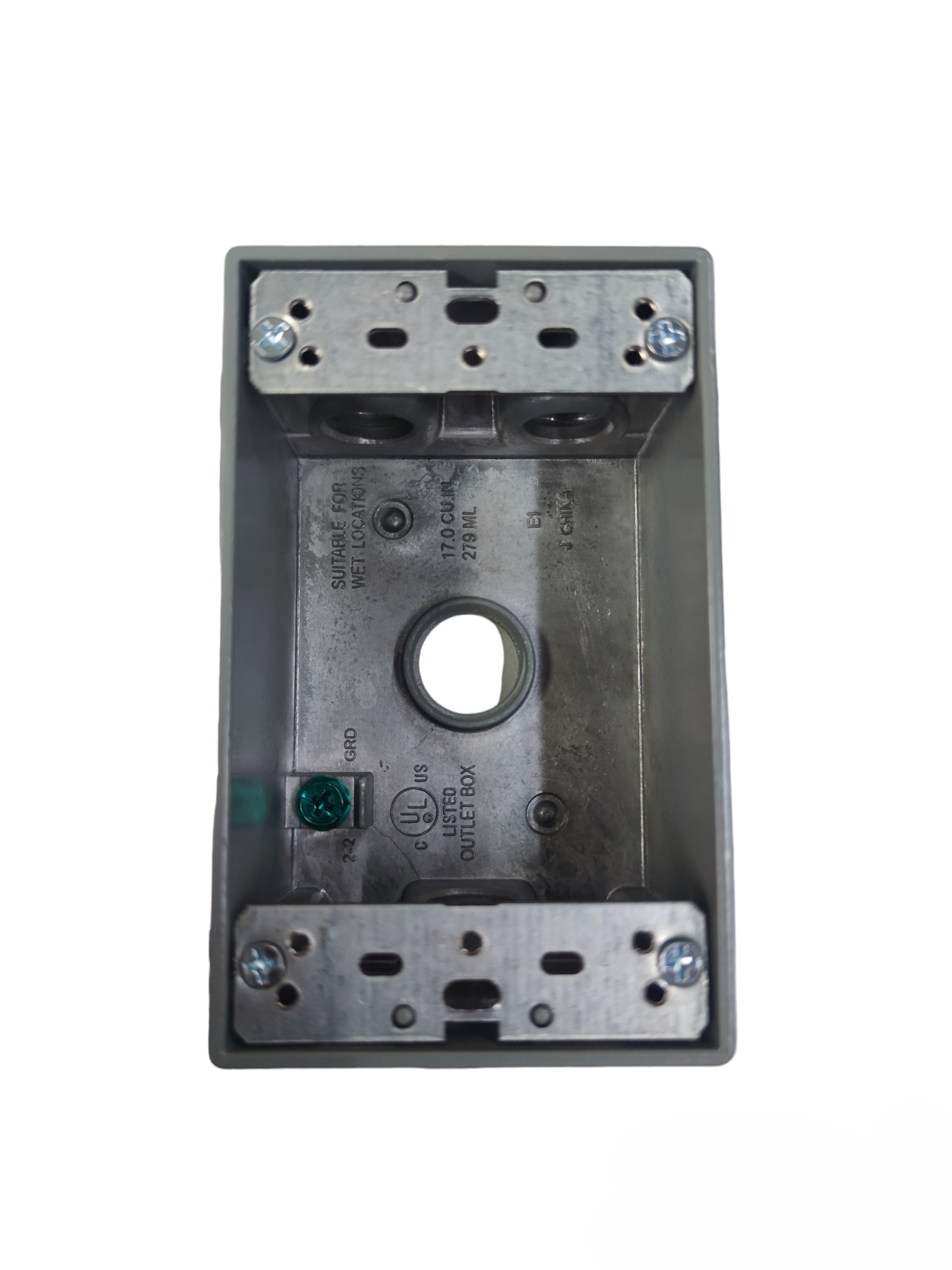 Surer Marine 2x4 Utility Box 2 Hub x 1 Hub x 1 Bottom electrical component for wiring connections