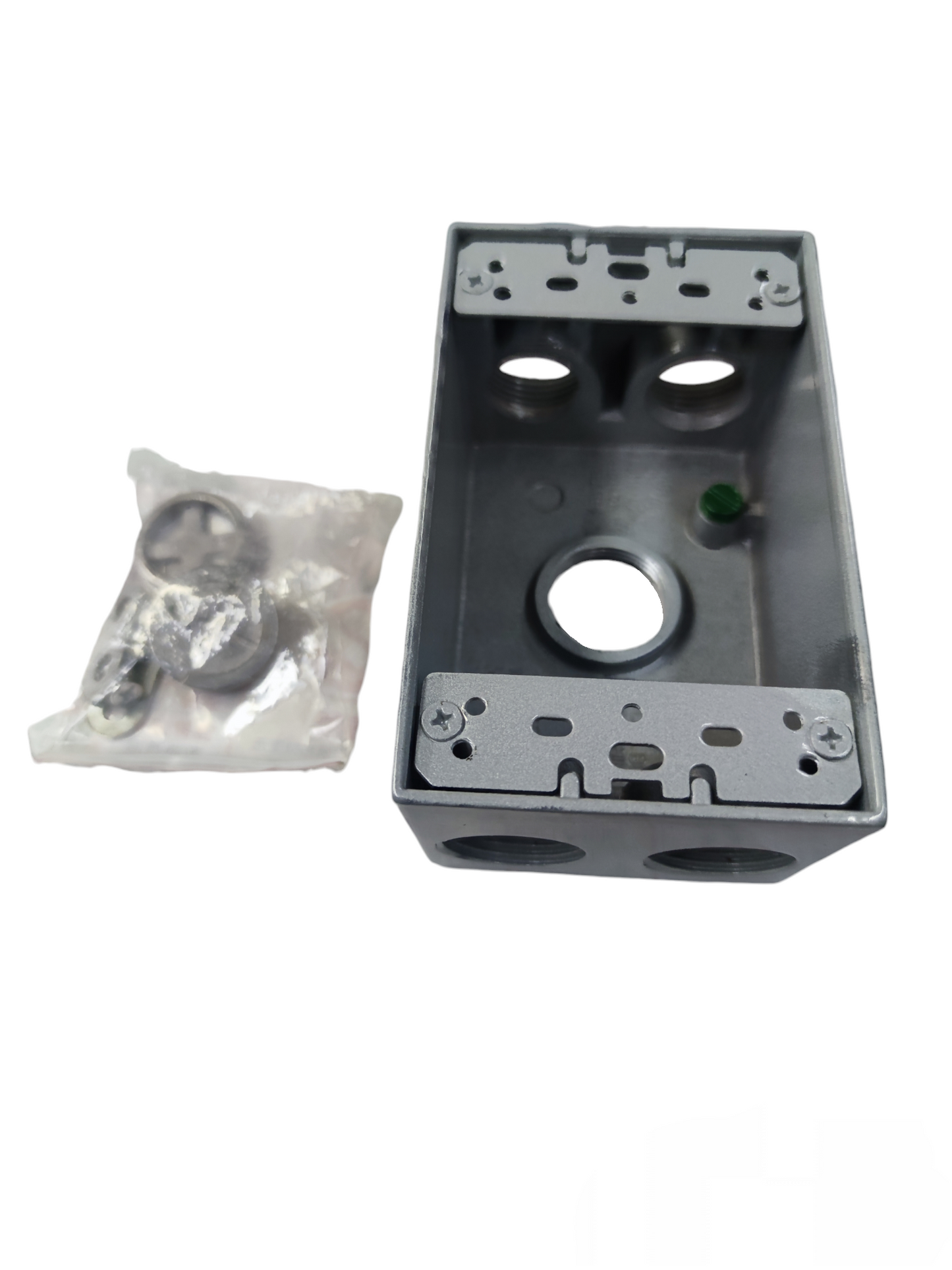 Surer Marine Utility Box 2x4 2 Hub electrical metal enclosure with mounting accessories